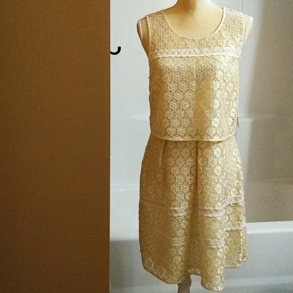 Size 8 Jessica Simpson Sleeveless Dress - Picture 1 of 7